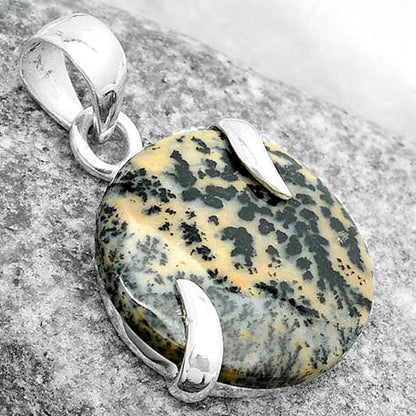 Natural Russian Honey Dendrite Opal Pendant P-1560 SDP123832