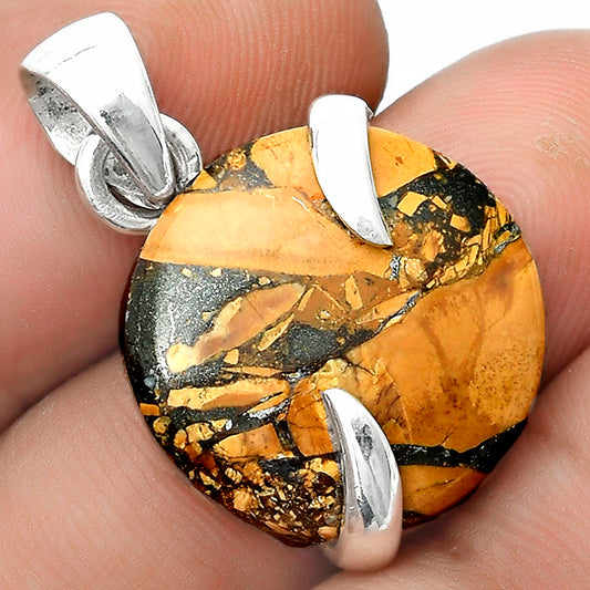Natural Coquina Fossil Jasper - India Pendant P-1560 SDP123834