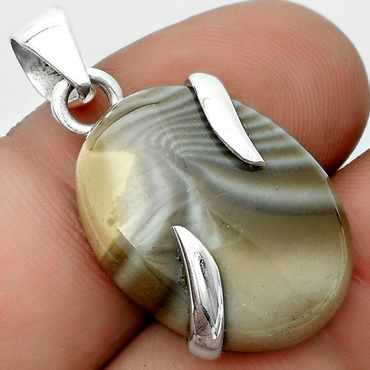 Natural Flint Stone Pendant P-1560 SDP123839