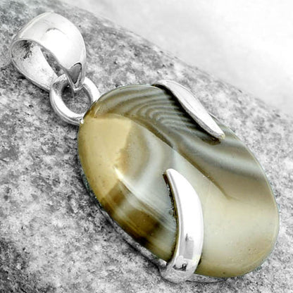 Natural Flint Stone Pendant P-1560 SDP123839