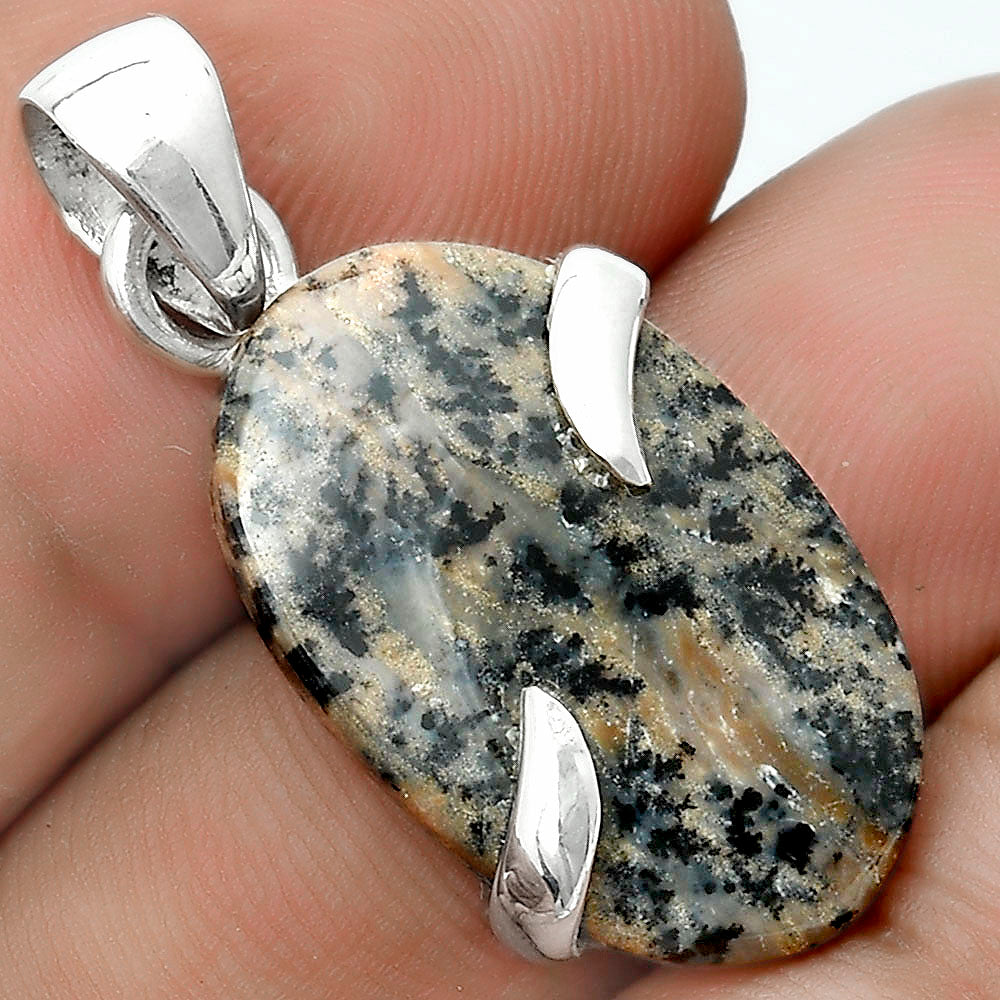 Natural Russian Honey Dendrite Opal Pendant P-1560 SDP123856