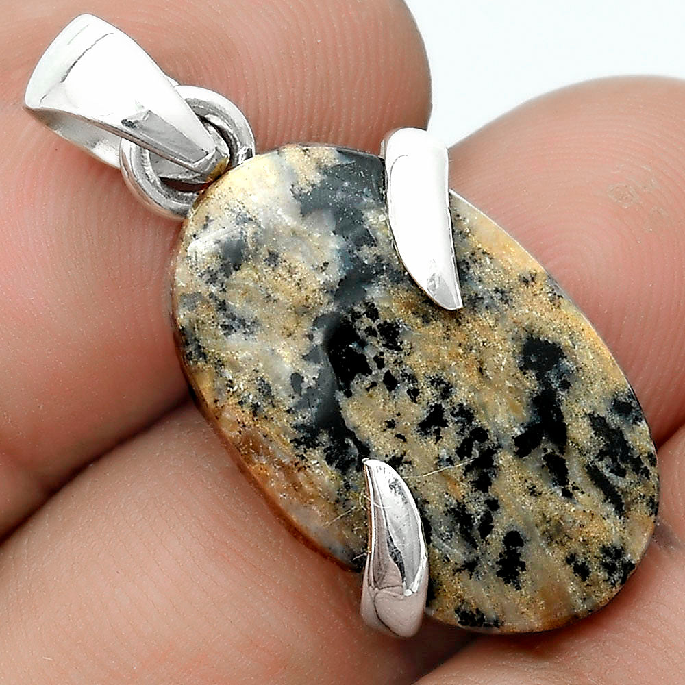 Natural Russian Honey Dendrite Opal Pendant P-1560 SDP123862