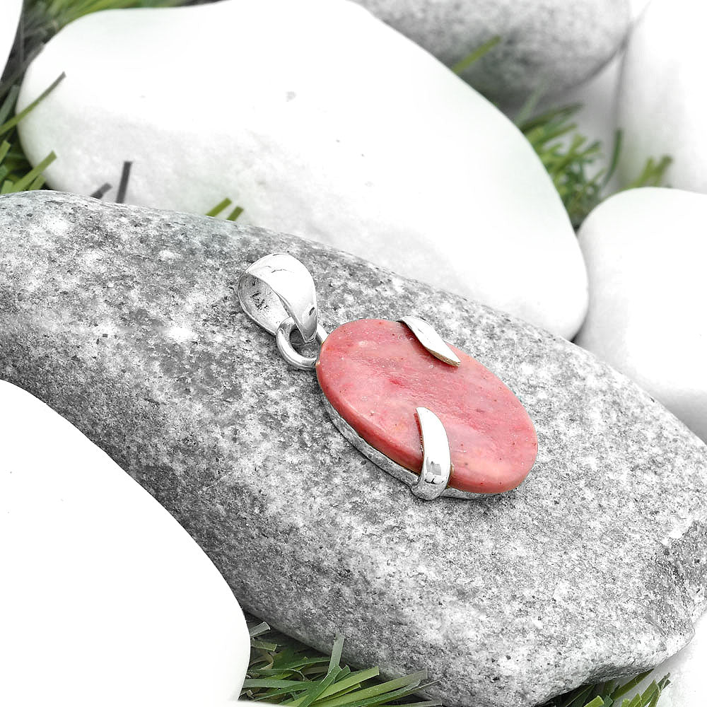 Natural Pink Tulip Quartz Pendant P-1560 SDP123866