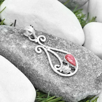 Natural Pink Thulite - Norway Pendant P-1714 SDP123872