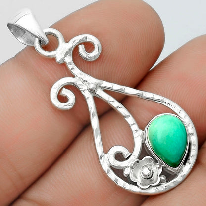 Natural Turquoise Magnesite Pendant P-1714 SDP123875