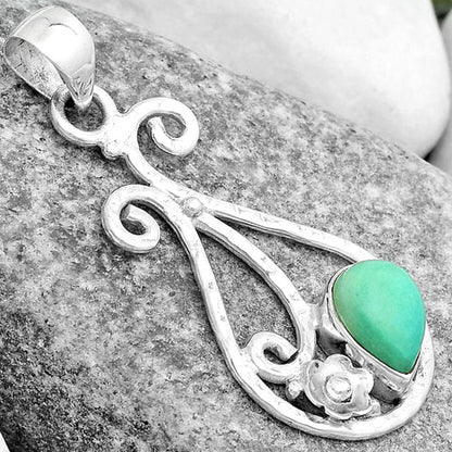 Natural Turquoise Magnesite Pendant P-1714 SDP123875