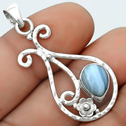 Natural Blue Lace Agate South Africa Pendant P-1714 SDP123879