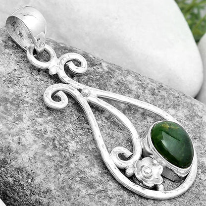 Natural Chrome Chalcedony Pendant P-1714 SDP123885