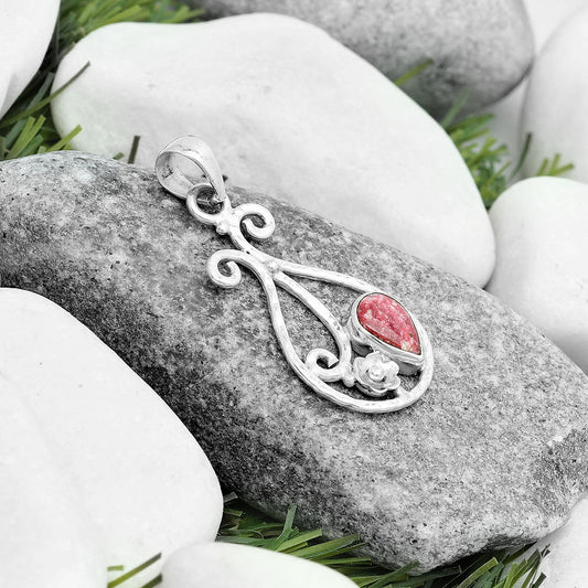 Natural Pink Thulite - Norway Pendant P-1714 SDP123890