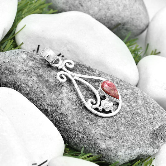 Natural Pink Thulite - Norway Pendant P-1714 SDP123896