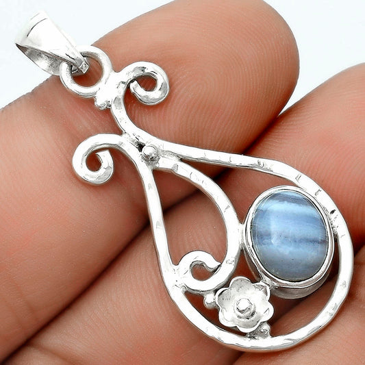 Natural Blue Lace Agate South Africa Pendant P-1714 SDP123898