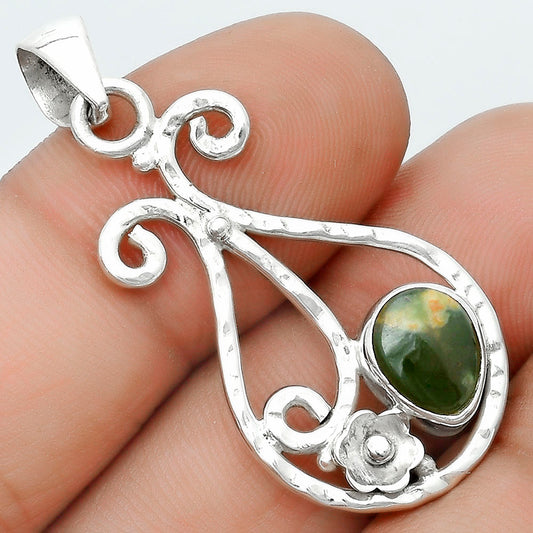 Natural Chrome Chalcedony Pendant P-1714 SDP123907