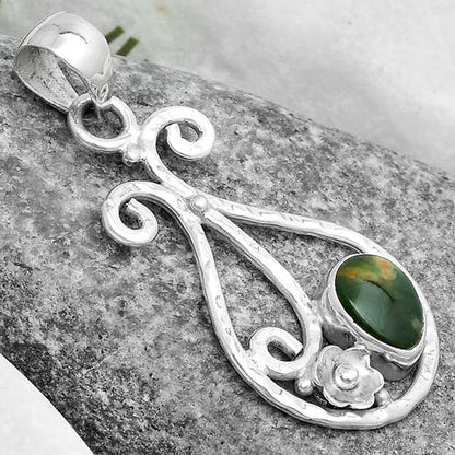 Natural Chrome Chalcedony Pendant P-1714 SDP123907
