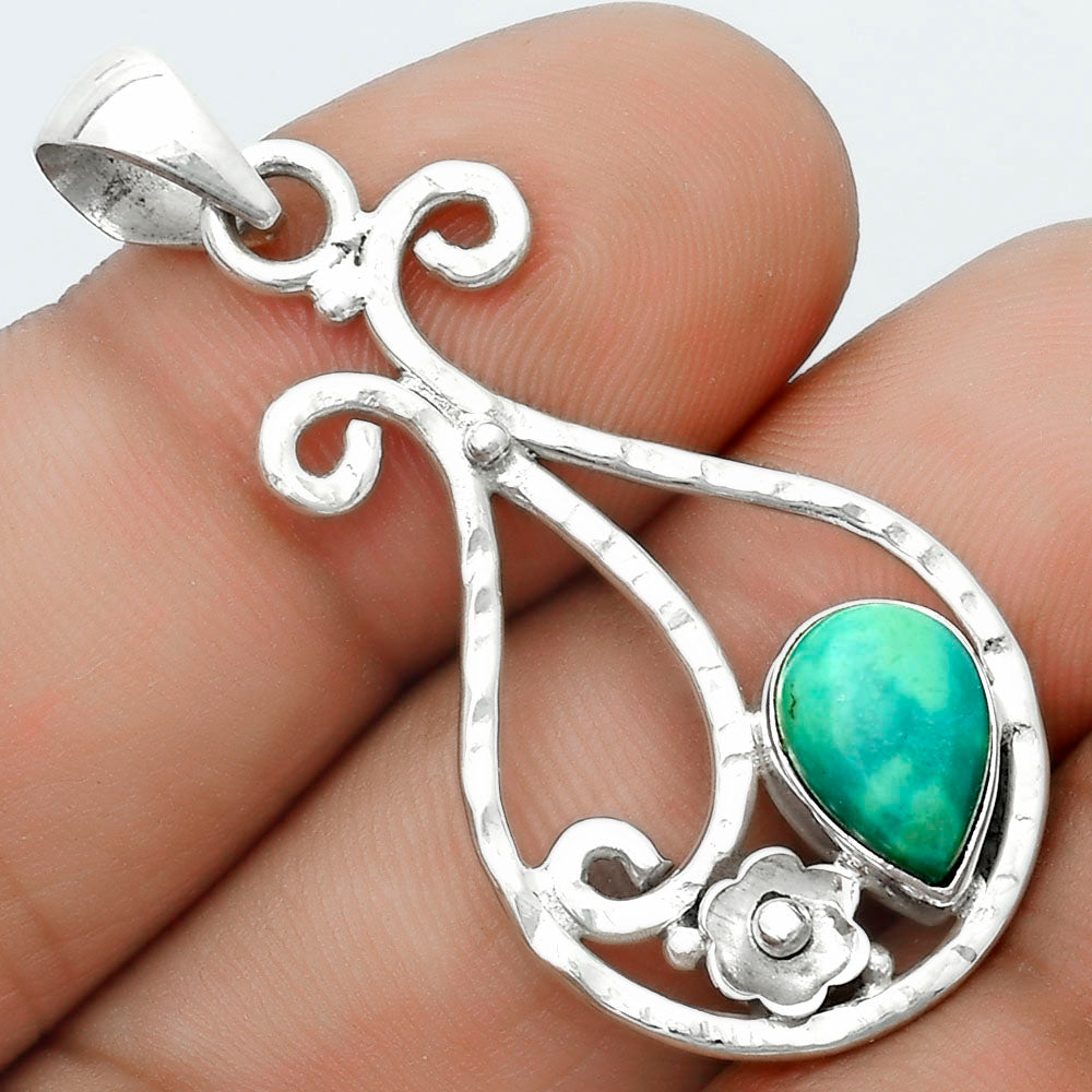 Natural Turquoise Magnesite Pendant P-1714 SDP123909