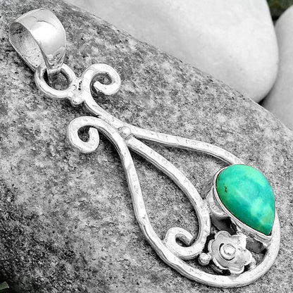 Natural Turquoise Magnesite Pendant P-1714 SDP123909