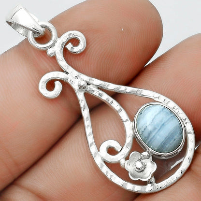 Natural Blue Lace Agate South Africa Pendant P-1714 SDP123911