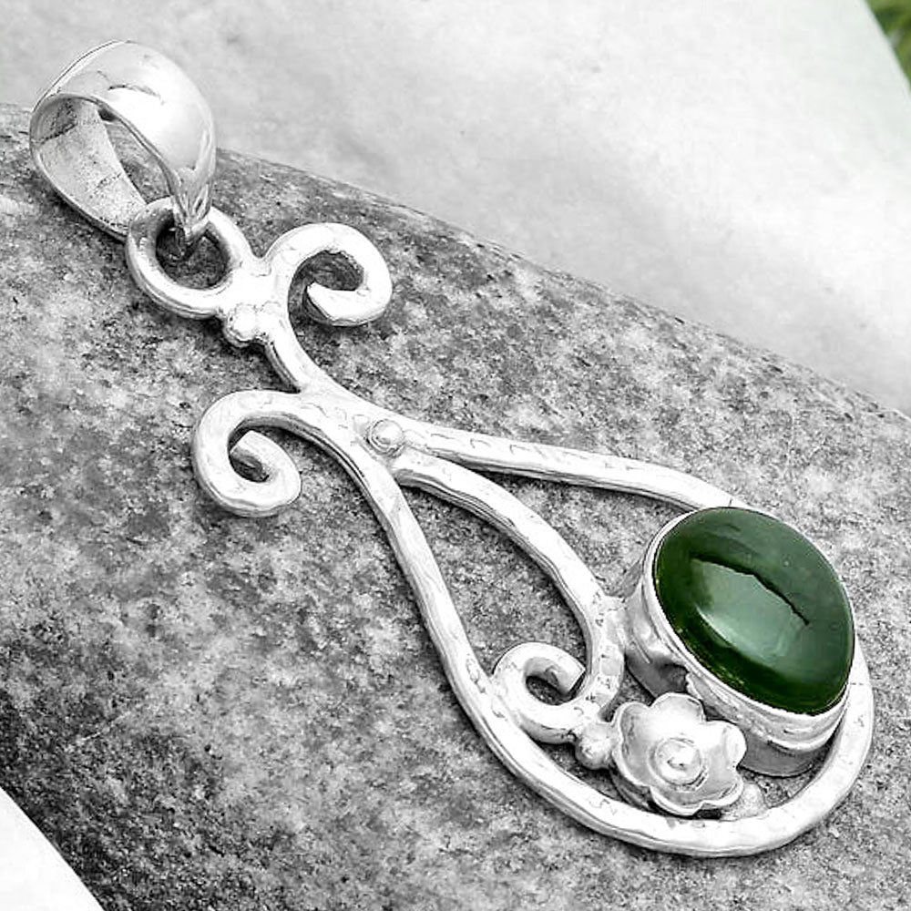 Natural Chrome Chalcedony Pendant P-1714 SDP123912