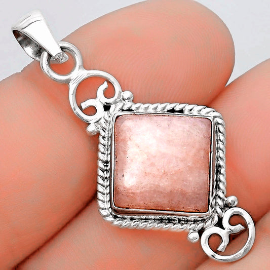 Natural Pink Scolecite Pendant P-1696 SDP124037