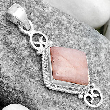 Natural Pink Scolecite Pendant P-1696 SDP124037