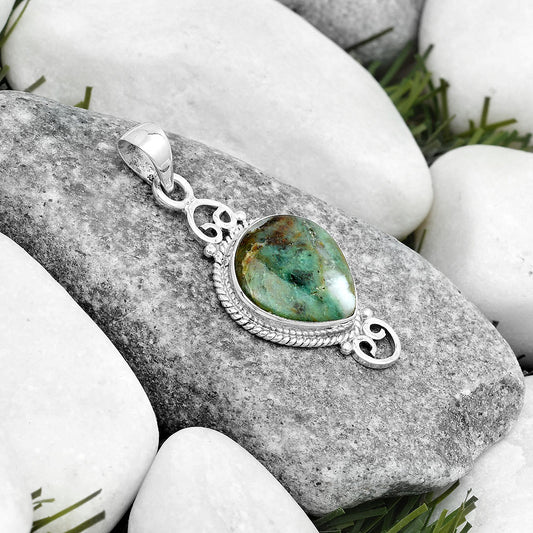 Natural Larsonite Jasper Pendant P-1696 SDP124048