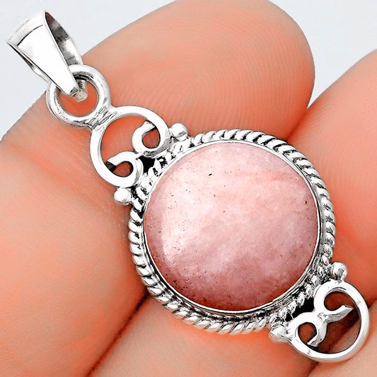 Natural Pink Scolecite Pendant P-1696 SDP124055