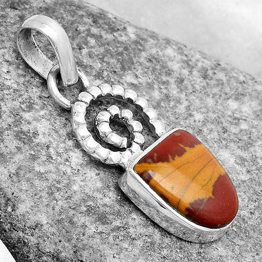 Spiral - Natural Noreena Jasper Pendant P-1650 SDP124082