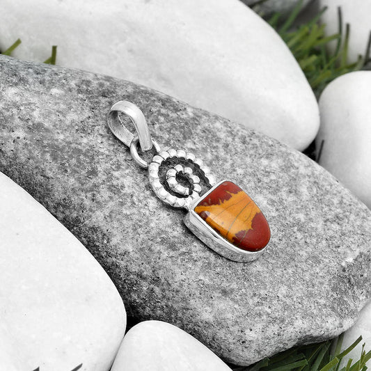 Spiral - Natural Noreena Jasper Pendant P-1650 SDP124082
