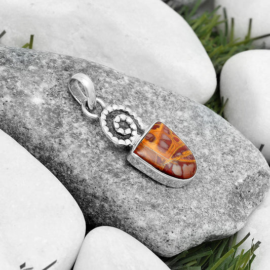 Spiral - Natural Noreena Jasper Pendant P-1650 SDP124110
