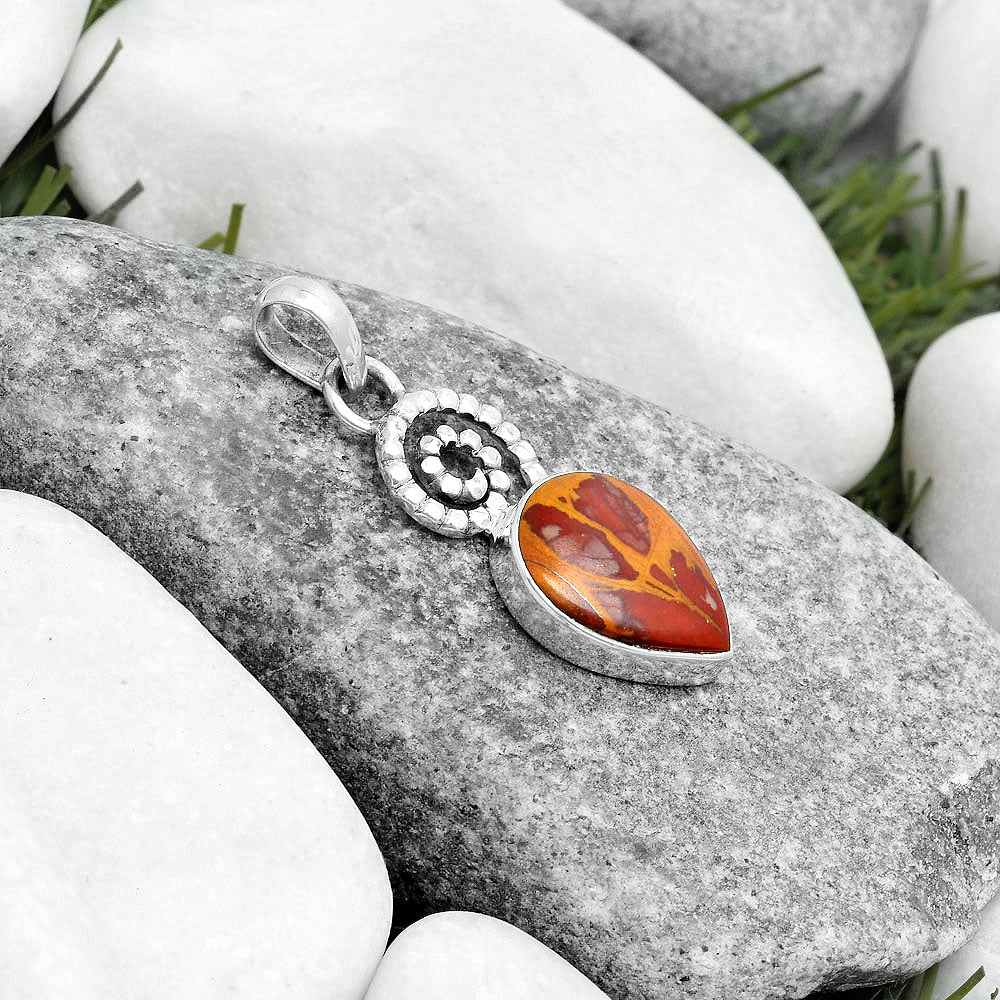 Spiral - Natural Noreena Jasper Pendant P-1650 SDP124119