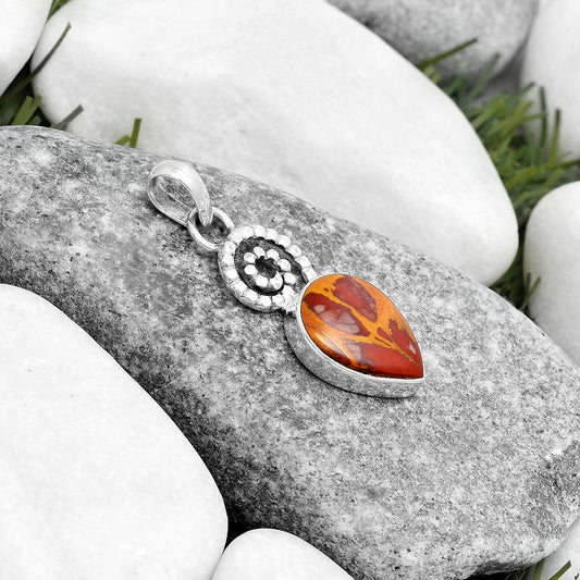 Spiral - Natural Noreena Jasper Pendant P-1650 SDP124119