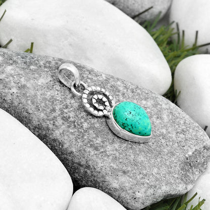 Spiral - Natural Turquoise Magnesite Pendant P-1650 SDP124120
