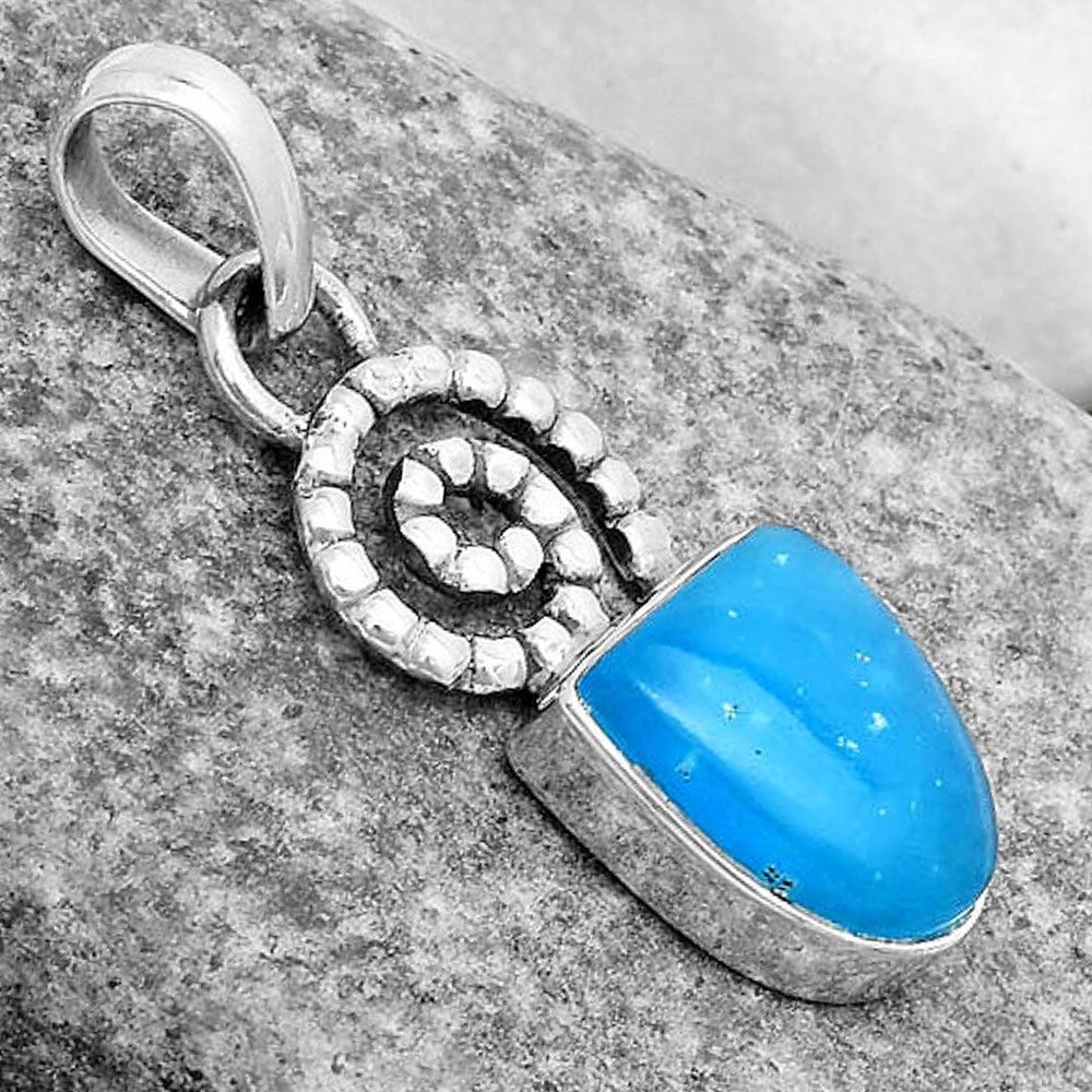 Spiral - Natural Smithsonite Pendant P-1650 SDP124121