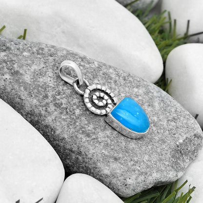 Spiral - Natural Smithsonite Pendant P-1650 SDP124121