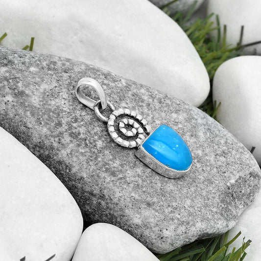 Spiral - Natural Smithsonite Pendant P-1650 SDP124121