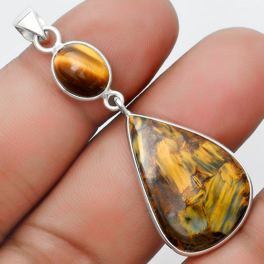 Pietersite - Namibia & Tiger Eye Pendant P-1098 SDP124146