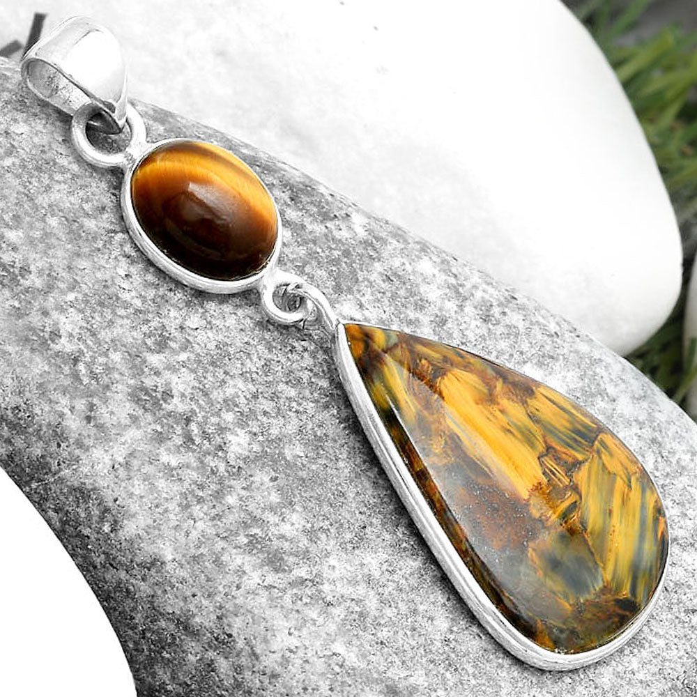 Pietersite - Namibia & Tiger Eye Pendant P-1098 SDP124146