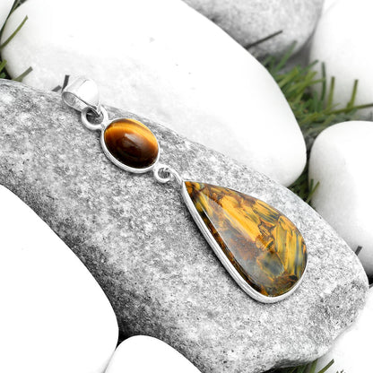 Pietersite - Namibia & Tiger Eye Pendant P-1098 SDP124146
