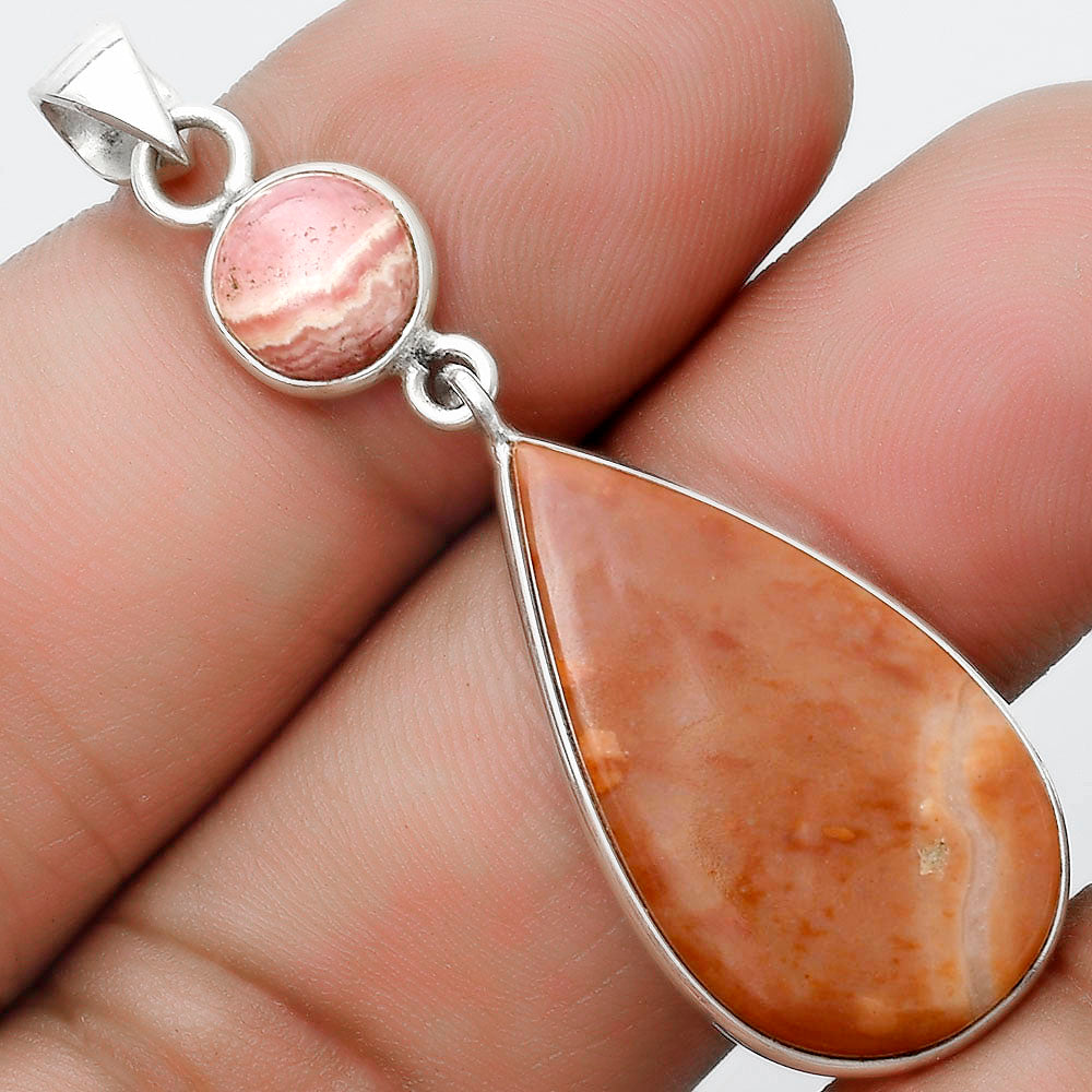 Mookaite & Rhodochrosite Argentina Pendant P-1098 SDP124174