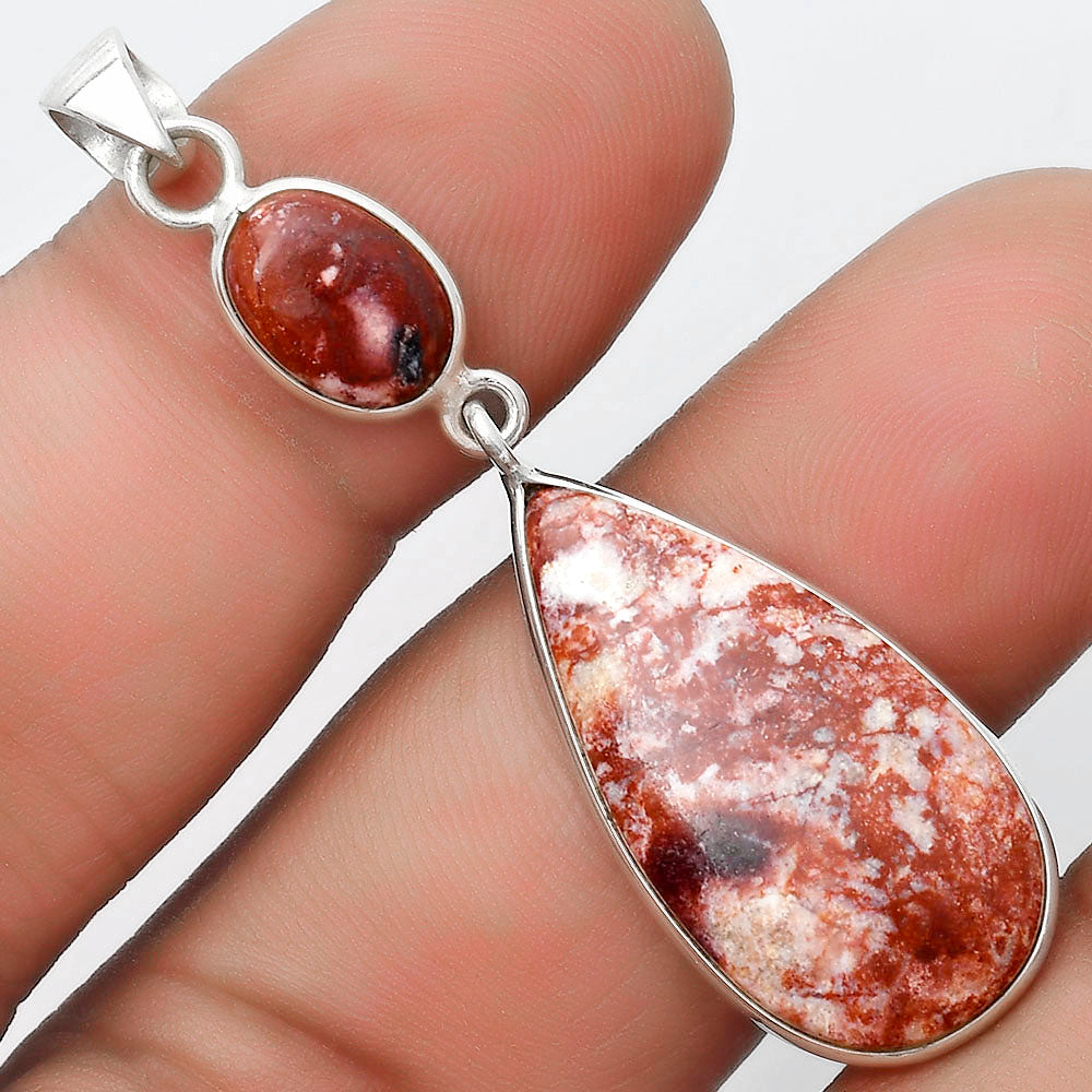 Natural Pink Thulite - Norway Pendant P-1098 SDP124185