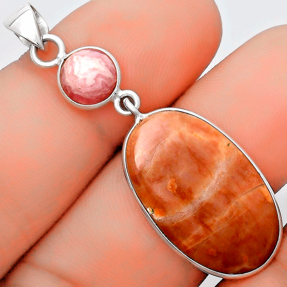 Mookaite & Rhodochrosite Argentina Pendant P-1098 SDP124214