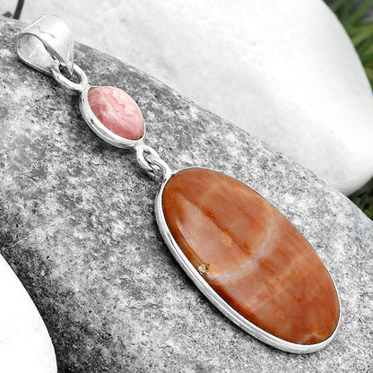 Mookaite & Rhodochrosite Argentina Pendant P-1098 SDP124214