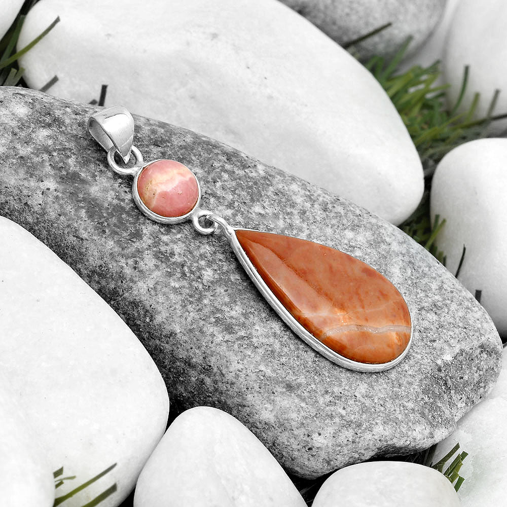 Mookaite & Rhodochrosite Argentina Pendant P-1098 SDP124221