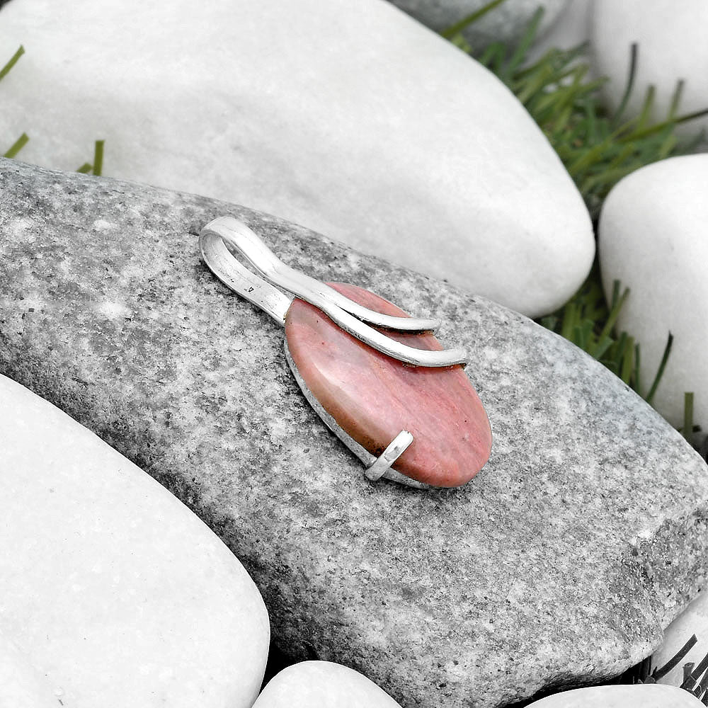 Natural Pink Tulip Quartz Pendant P-1165 SDP124299