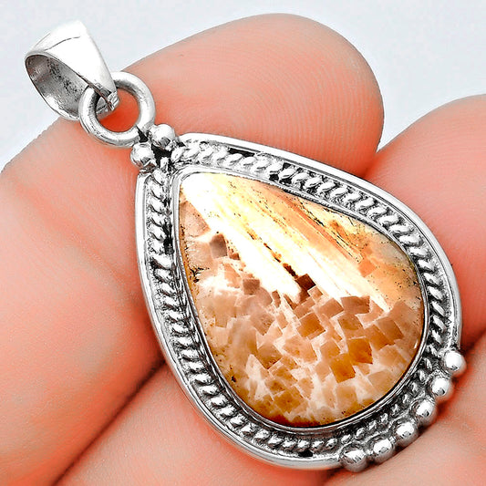 Natural Orange Scolecite - India Pendant P-1511 SDP124362