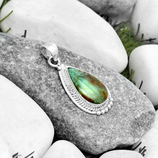 Natural Larsonite Jasper Pendant P-1511 SDP124383