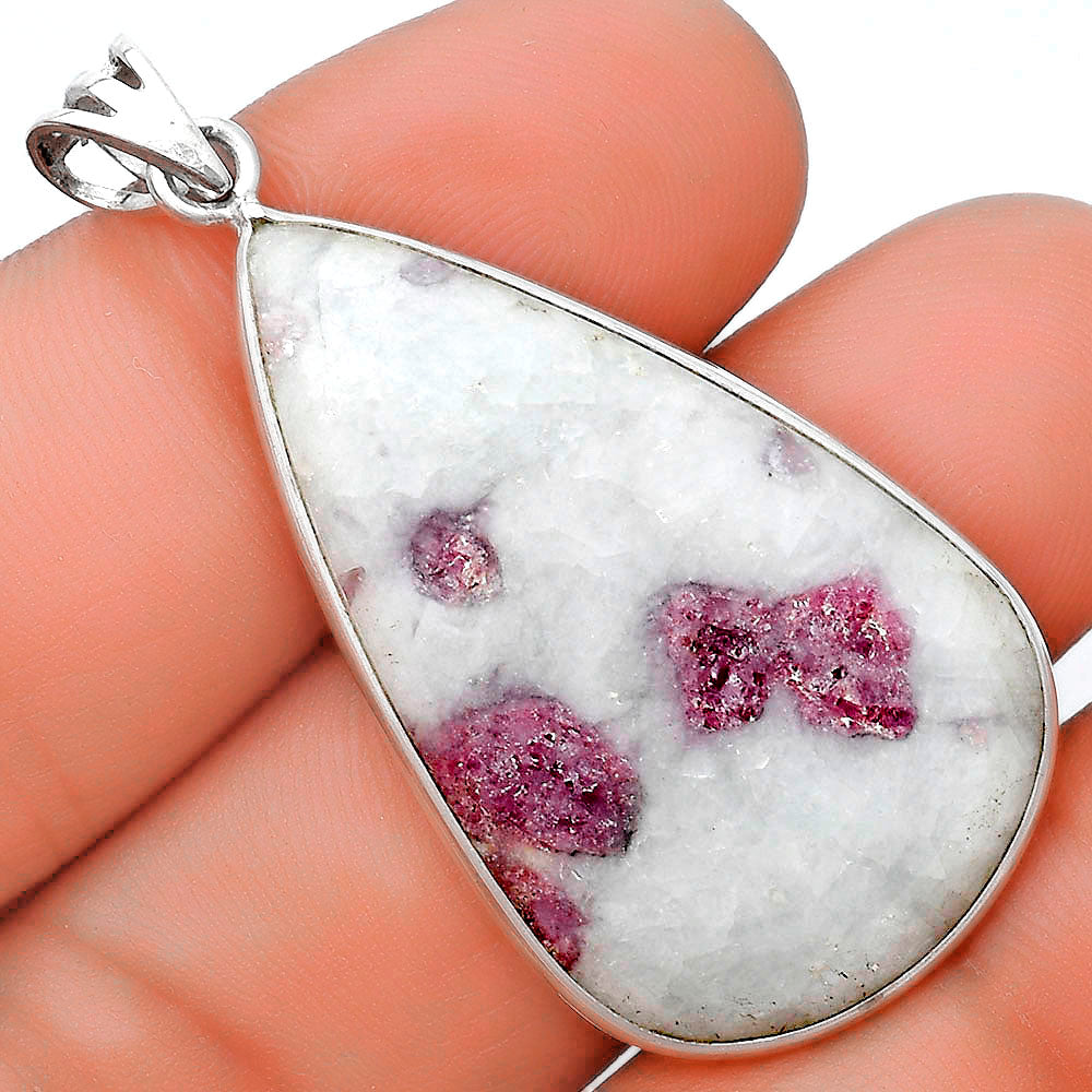 Natural Pink Tourmaline in Quartz Pendant P-1001 SDP124405
