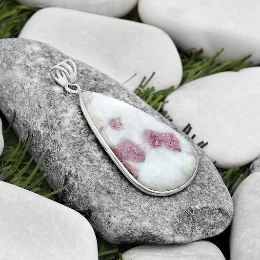 Natural Pink Tourmaline in Quartz Pendant P-1001 SDP124405