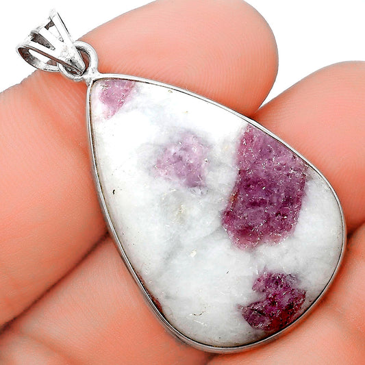 Natural Pink Tourmaline in Quartz Pendant P-1001 SDP124411