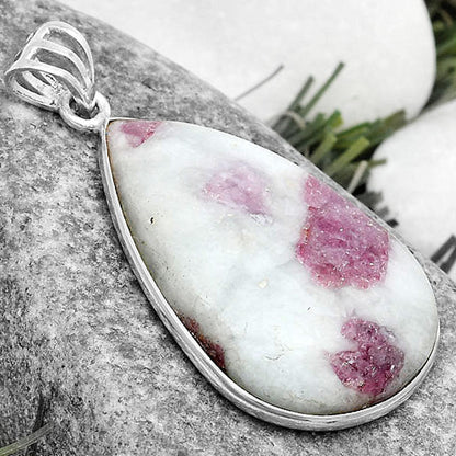 Natural Pink Tourmaline in Quartz Pendant P-1001 SDP124411