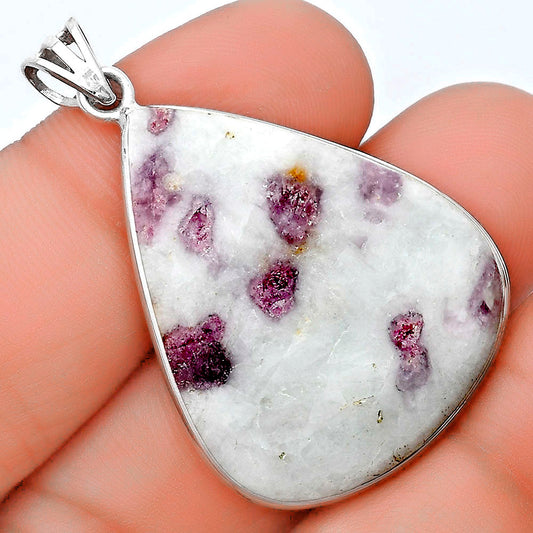 Natural Pink Tourmaline in Quartz Pendant P-1001 SDP124415